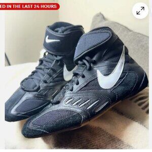 Vintage Nike Sidesweep V Wrestling Takedown Shoes Mens Size8.5 Black 309147-012